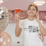 T-shirt Photo & Texte Moderne Coeur Rouge Mère Cadeau<br><div class="desc">La photo de collage moderne et texte rouge coeur cadeau mère est un cadeau magnifique et unique que toute mère aimerait recevoir. Ce cadeau est une oeuvre d'art personnalisée qui combine des photos préférées et des messages sincères pour créer un souvenir unique. Le design moderne du collage est sûr de...</div>