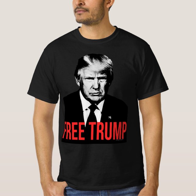T-shirt Photo Trump Gratuit Photo prise par Mugshot Donald (Devant)