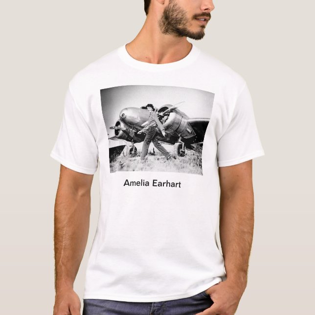 T-shirt Photo vintage Amelia Earhart (Devant)
