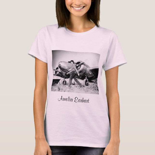 T-shirt Photo vintage Amelia Earhart (Devant)