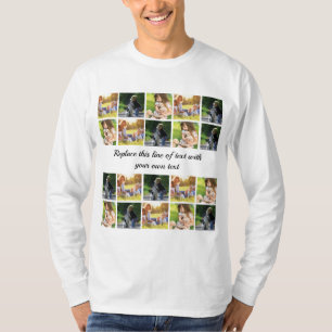 T-shirt photocollage et texte