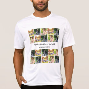 T-shirt photocollage et texte