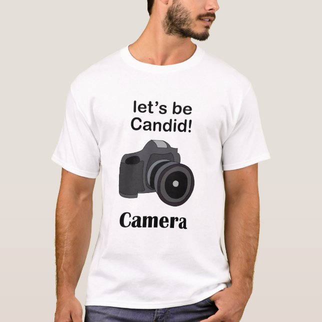 T-shirt Photographe Amateur de Caméra (Devant)
