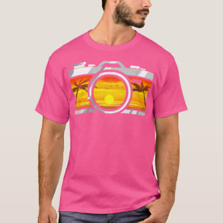 T-shirt Photographe Appareil Photo Coucher de Soleil Photo