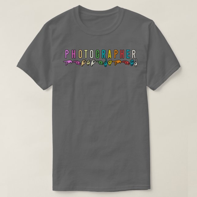 T-shirt Photographe ASL (Design devant)