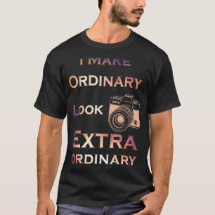 T-shirt Photographe Camera Lens Photo Photographie