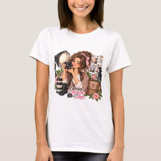 T-shirt photographe Capturer des Moments avec Amou