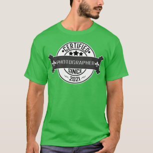 T-shirt Photographe (Certifié) cadeau depuis 2021