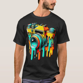T-shirt Photographe d'appareil photo vintage Photographie 