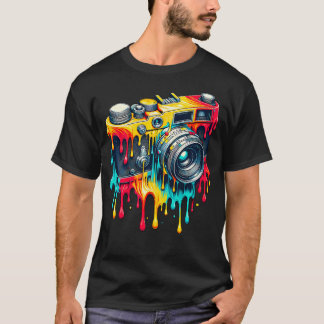 T-shirt Photographe d'appareil photo vintage Photographie