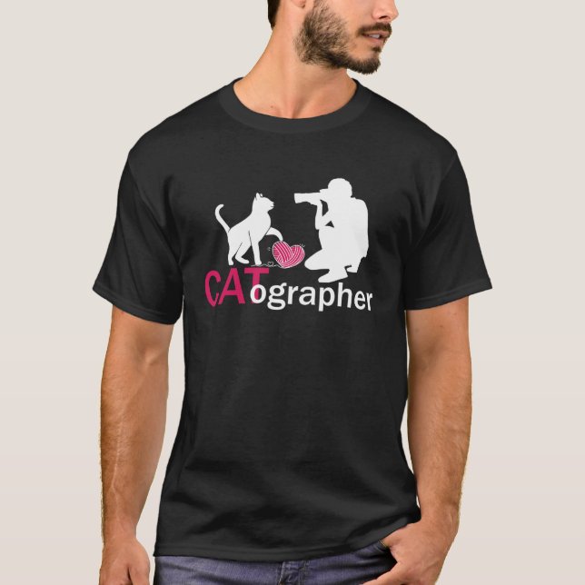 T-shirt Photographe de chat Caméra (Devant)