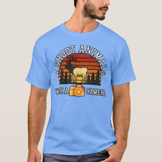 T-shirt Photographe de faune sauvage Je photographie des a