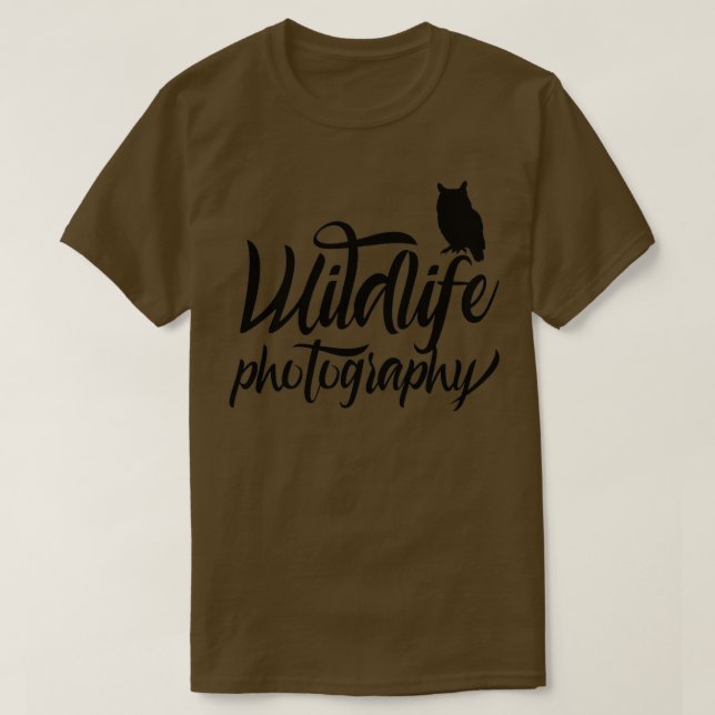 T-shirt Photographe de la faune (2) (Design devant)