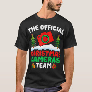 T-shirt Photographe de l'équipe de caméras de Noël Cameram