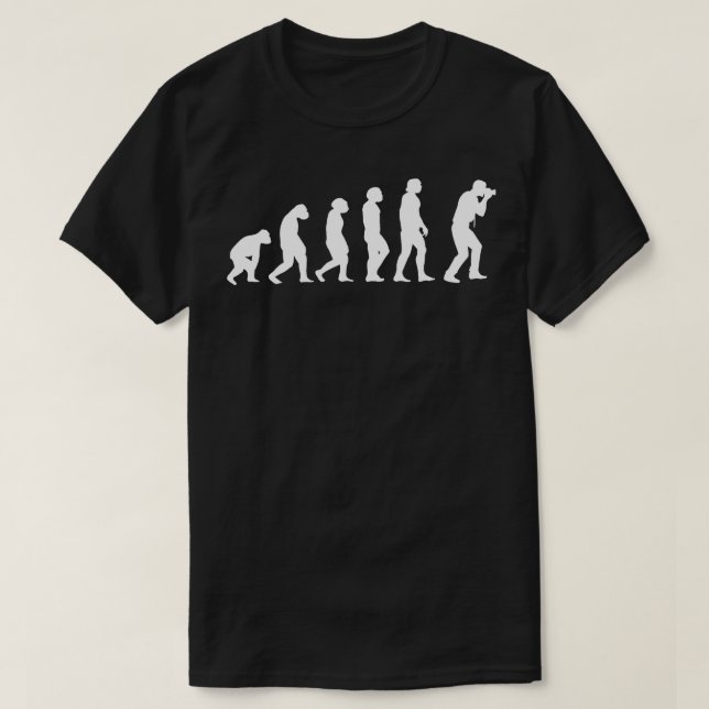 T-shirt Photographe de l'évolution 2 (Design devant)