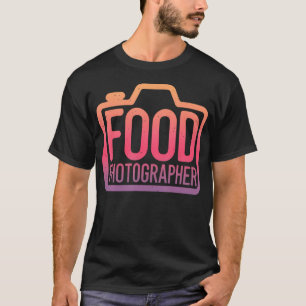 T-shirt Photographe de nourriture Appareil photo Passionné