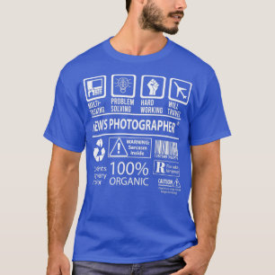 T-shirt Photographe de nouvelles MultiTasking Certified Jo