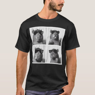 T-shirt Photographe de Photobooth de Capybara Cool Fun
