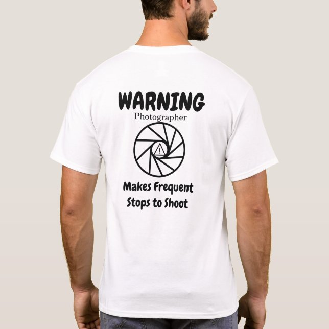 T-shirt Photographe des étapes fréquentes (Dos)