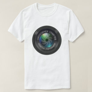 T-shirt Photographe et objectif de caméra d'affaires de
