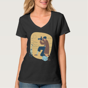 T-shirt Photographe Féminine Communauté de photographie d