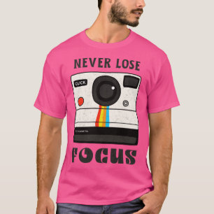 T-shirt Photographe Focus les années 70 Caméra photo Vinta
