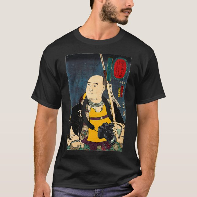 T-shirt Photographe Funny Photographe Caméra Samurai (Devant)