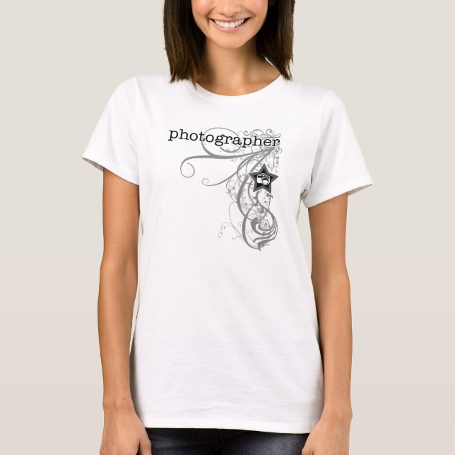 T-shirt Photographe Grunge (Devant)