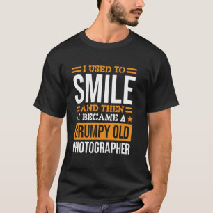 T-shirt Photographe Je souriais Design pour la photographi