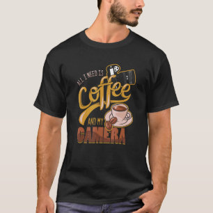 T-shirt Photographe Photographe Photographe Café Camer