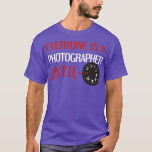 T-shirt Photographe Photographie Photo DSLR Mode Dial