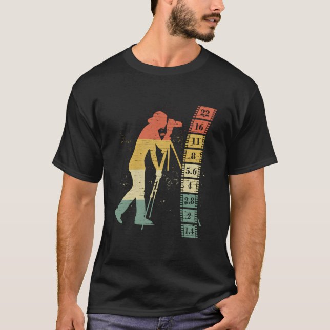 T-shirt Photographe rétro (Devant)