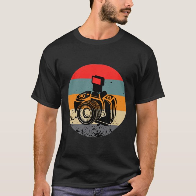 T-shirt Photographe Vintage caméra rétro (Devant)