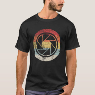 T-shirt Photographe vintage Lens Retro Sunset