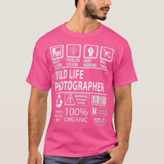 T-shirt Photographe Wild Life MultiTasking certifié Jo