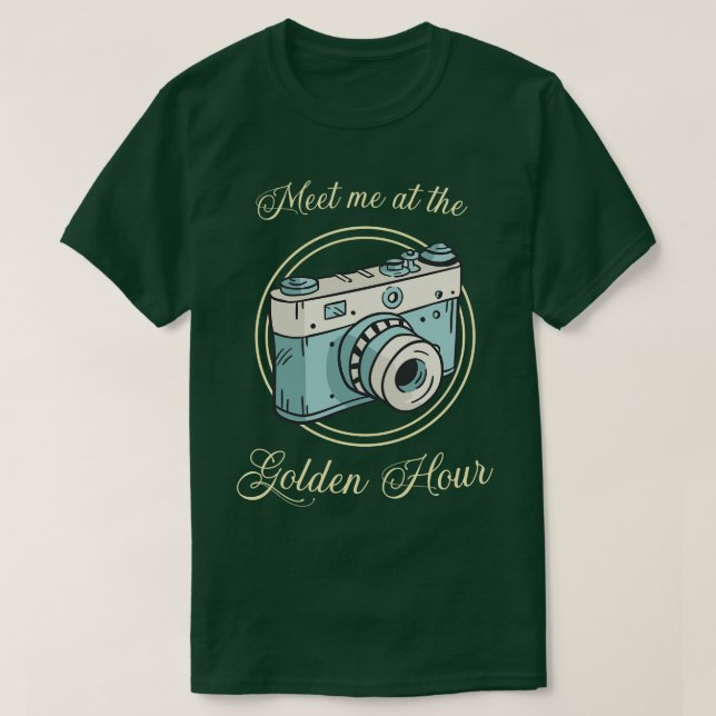 T-shirt Photographes Caméra Vintage (Design devant)