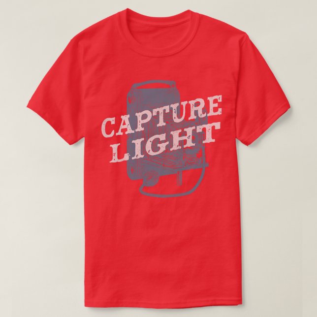 T-shirt Photographie Capture Caméra Vintage (Design devant)