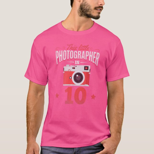 T-shirt Photographie Ce Petit Photographe A 10 Ans P (Devant)