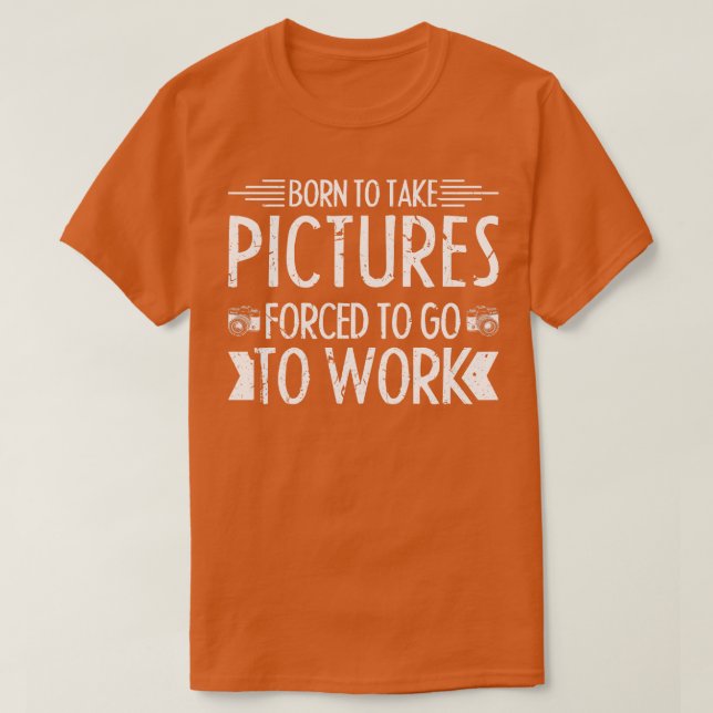 T-shirt Photographie de caméra Femmes Hommes Photographe d (Design devant)