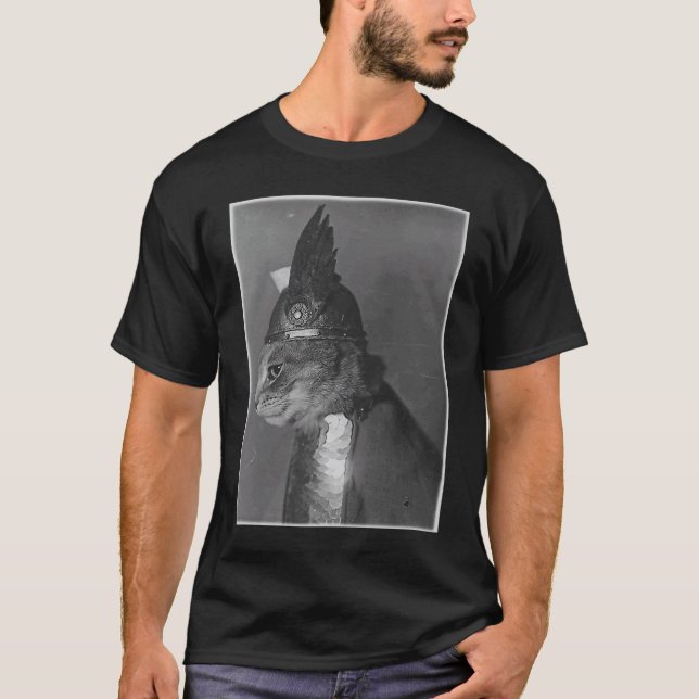 T-shirt Photographie de chat Viking (Devant)