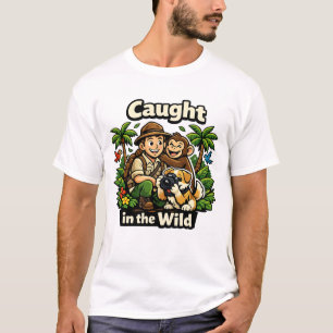 T-shirt Photographie de Chien avec son Propriétaire dans l