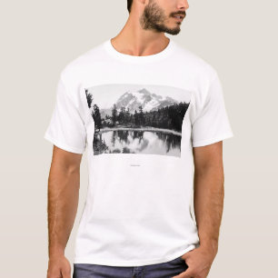 T-shirt Photographie de loge de Baker de Mt. Shuksan et de