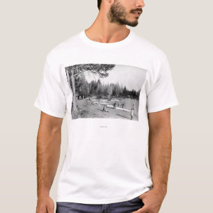 T-shirt Photographie de nageurs de plage de lac diamond,