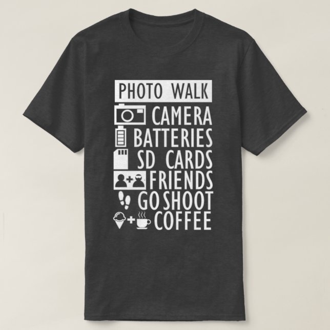 T-shirt Photographie de rue (Design devant)