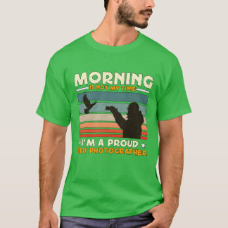 T-shirt Photographie d'oiseaux Le matin n'est pas Myime Oi