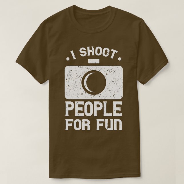 T-shirt Photographie drôle Dire (Design devant)