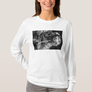 T-shirt Photographie esquimaude d'Alaska de tuyau de
