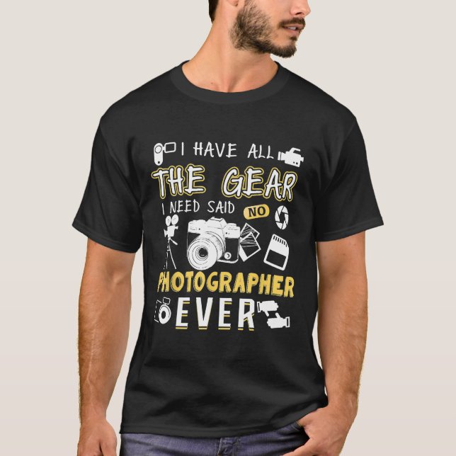T-shirt Photographie Lover Cadeau Tee - shirt Funny Caméra (Devant)