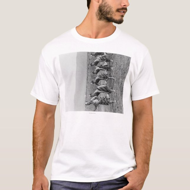 T-shirt Photographie maorie de danse de guerre (Devant)