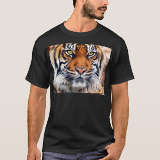 T-shirt Photographie masculine de peinture de tigre